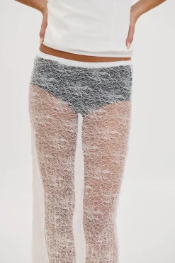 Olivia Lace Skirt White