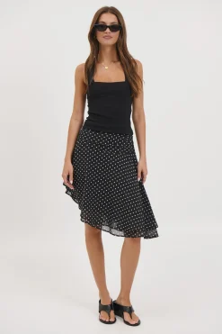 Paloma Midi Skirt Black
