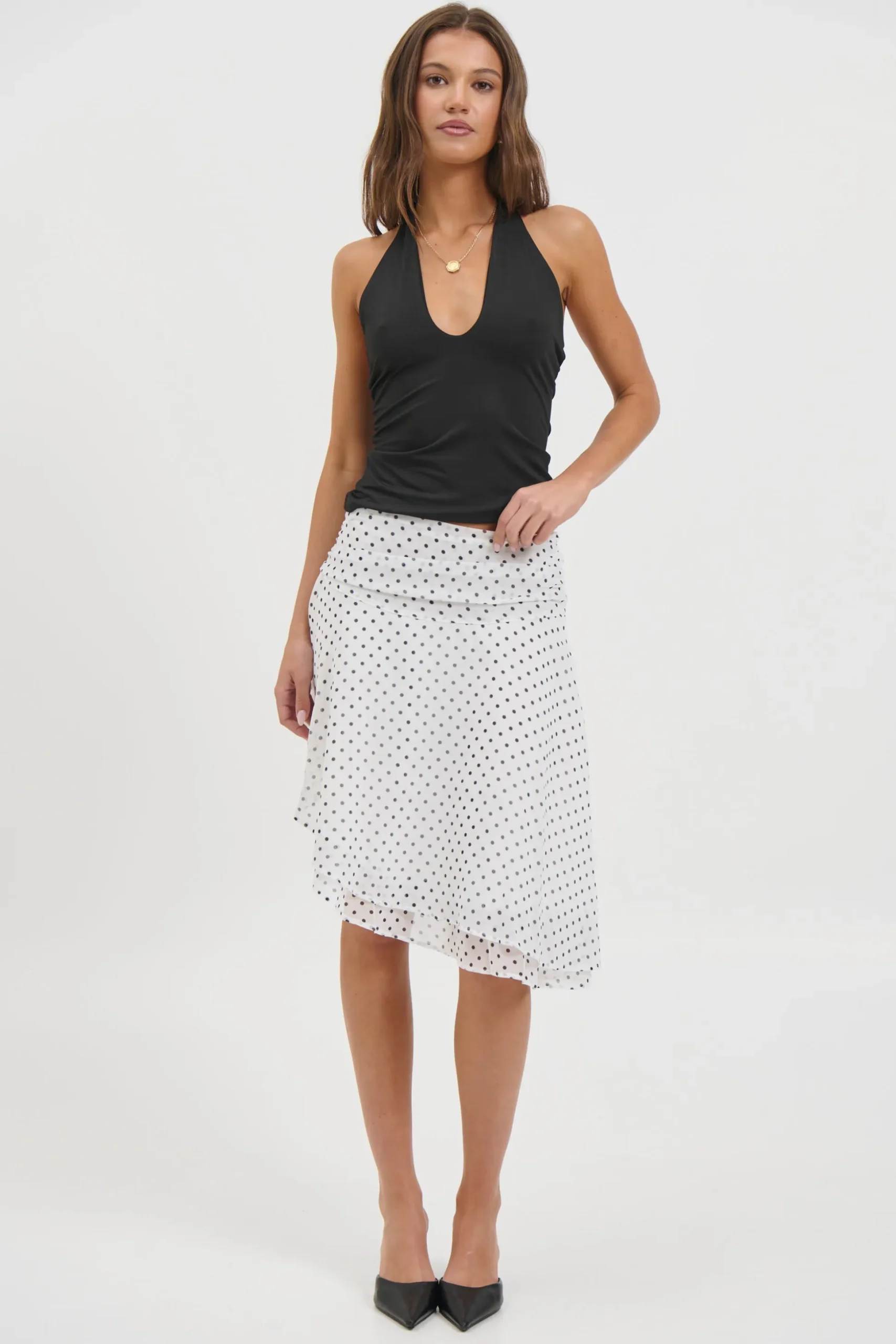 Paloma Midi Skirt White