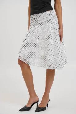Paloma Midi Skirt White