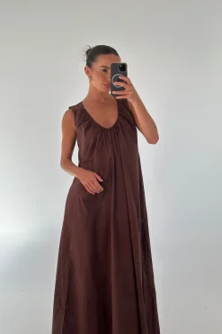 Pania Maxi Dress Chocolate