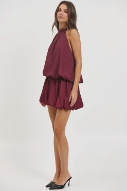 Paris Mini Dress Berry