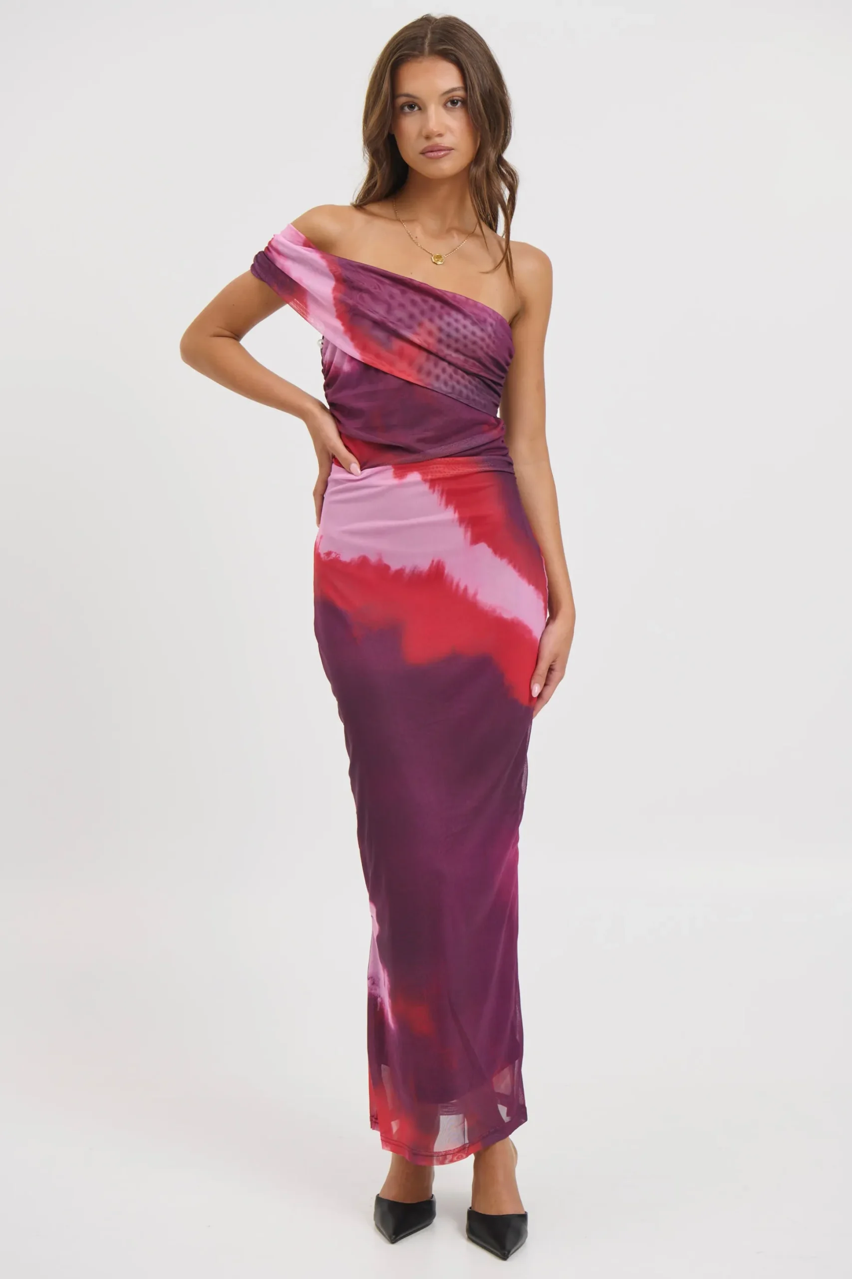Paros Maxi Dress Berry