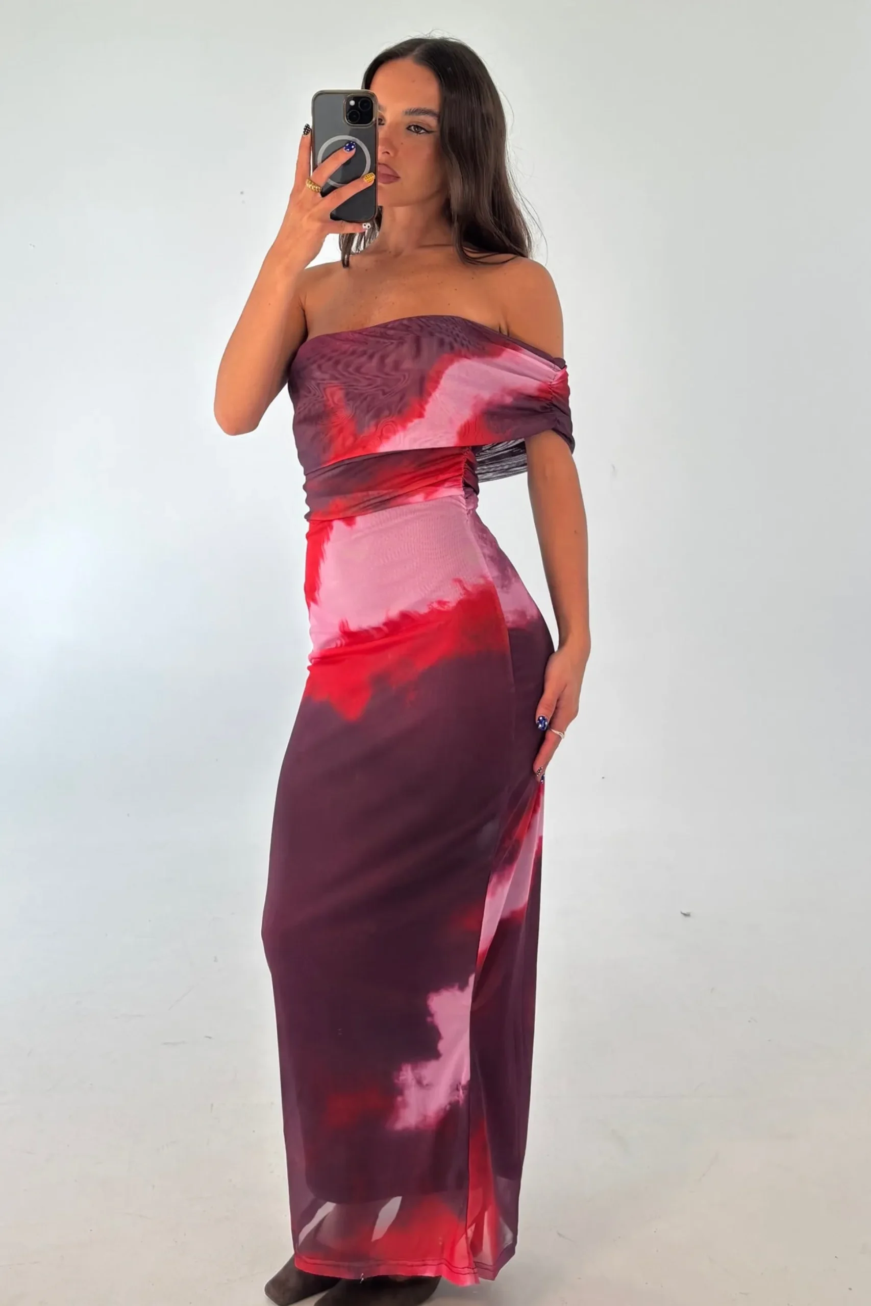Paros Maxi Dress Berry