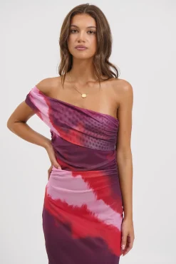 Paros Maxi Dress Berry