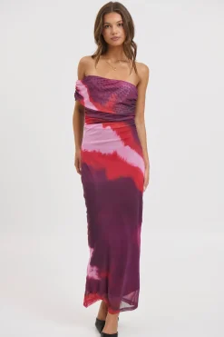 Paros Maxi Dress Berry