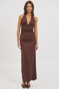 Patrice Maxi Dress Chocolate
