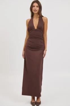 Patrice Maxi Dress Chocolate