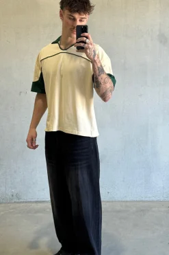 Paul Two Tone Polo Soft Yellow