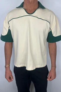 Paul Two Tone Polo Soft Yellow