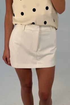 Pippa Mini Skirt White