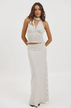 Poppy Maxi Skirt White