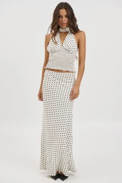 Poppy Maxi Skirt White