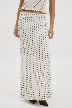 Poppy Maxi Skirt White