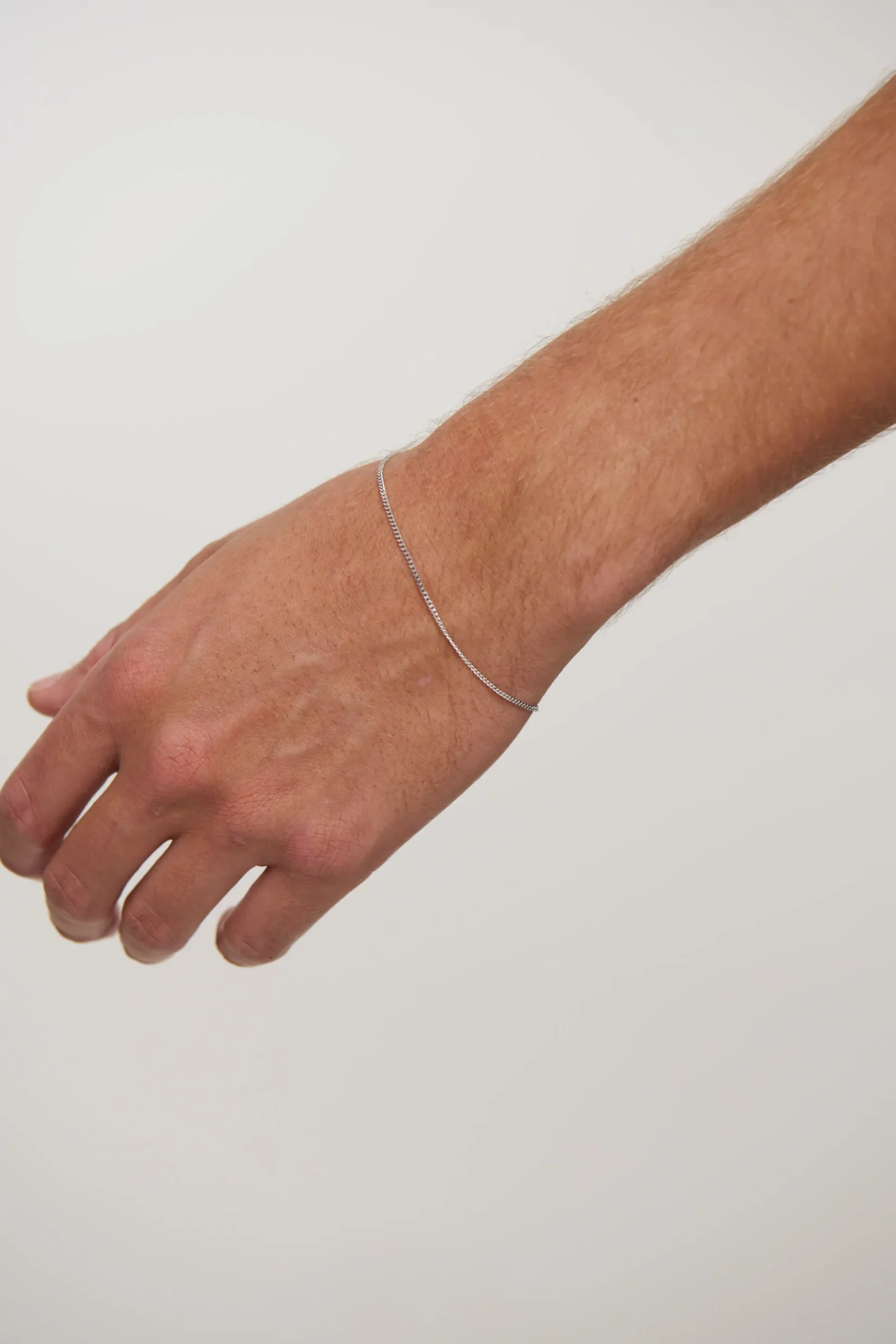 Premium NTH Aiden Chain Bracelet White Gold Plated