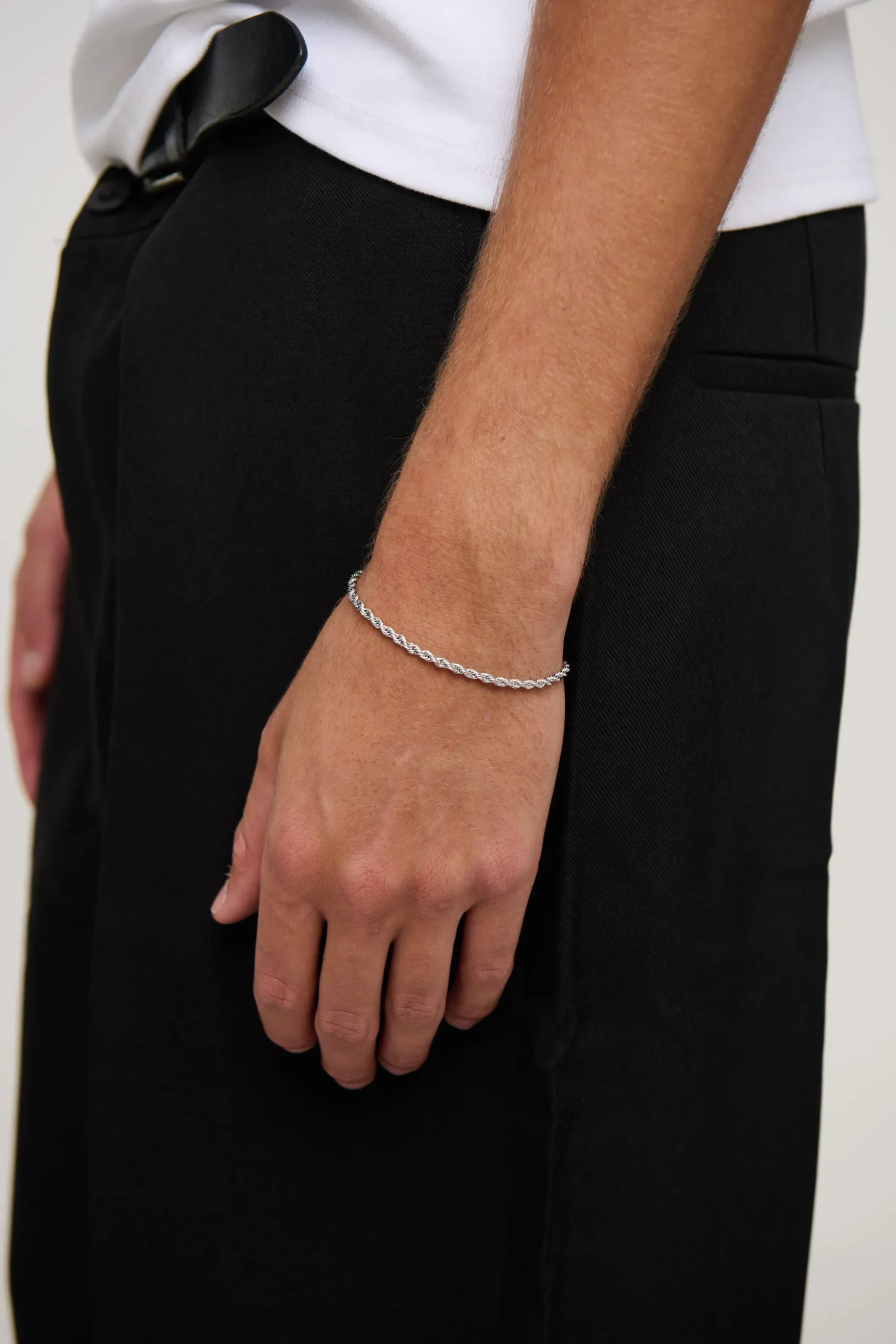 Premium NTH Archie Chain Bracelet White Gold Plated