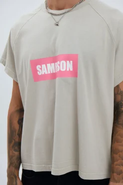 Raglan Crop Box Tank Chest