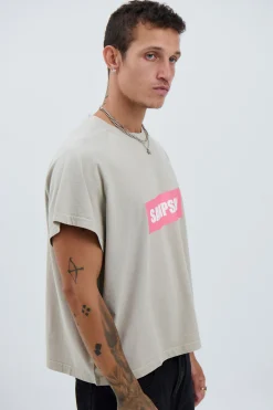 Raglan Crop Box Tank Chest