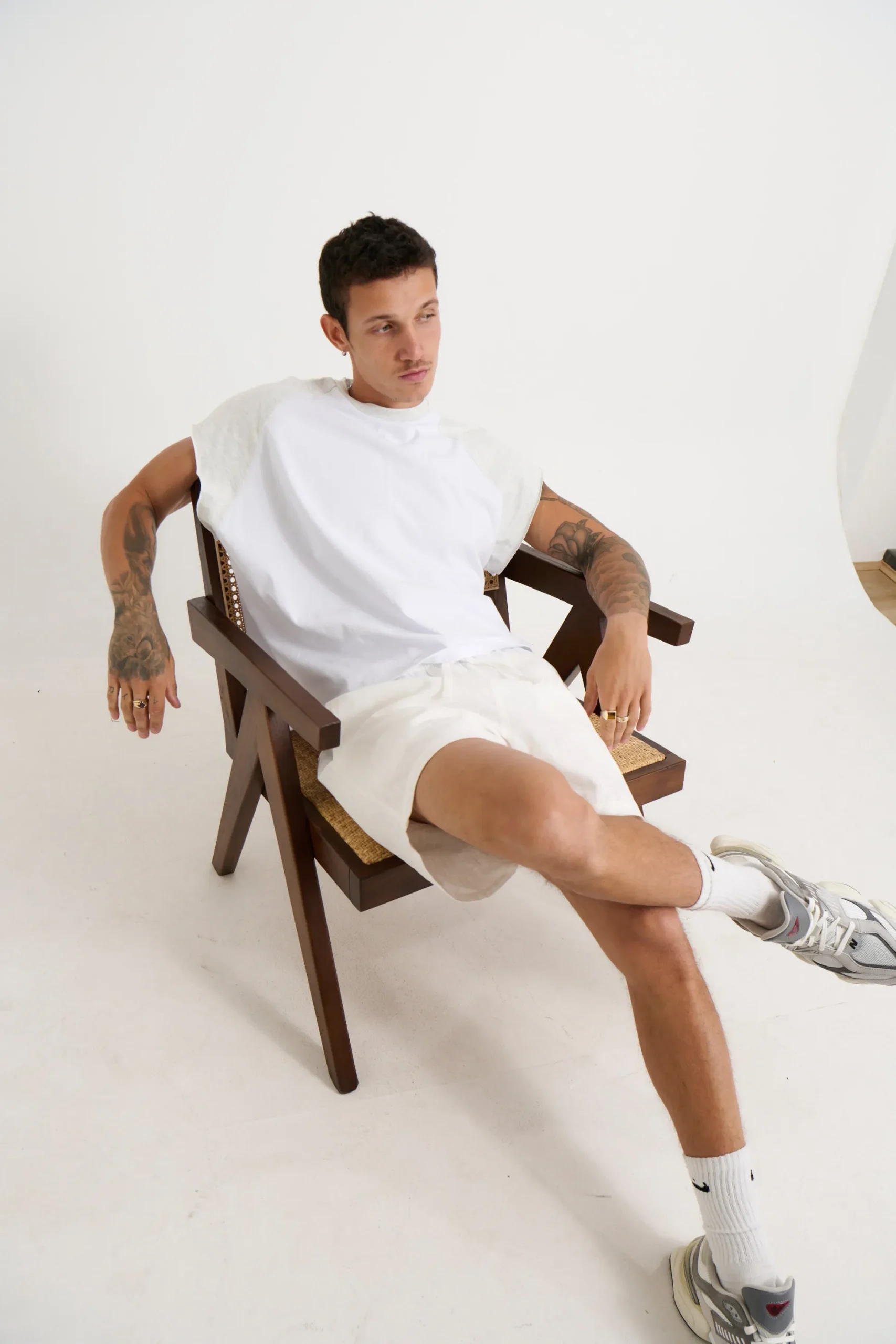 Raglan Crop Box Tank Heather Grey