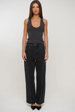 Reese Jean Washed Black