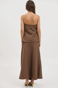 Riley Maxi Dress Chocolate