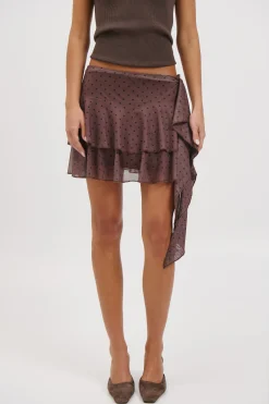 River Mini Skirt Chocolate