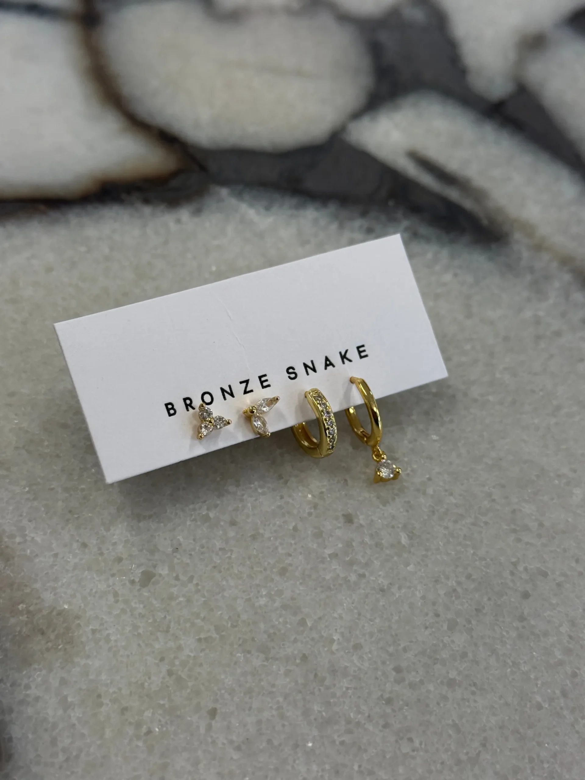 Romi Stacker Earring Set 18k Gold Plated