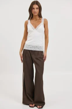 Ronnie Lace Top White