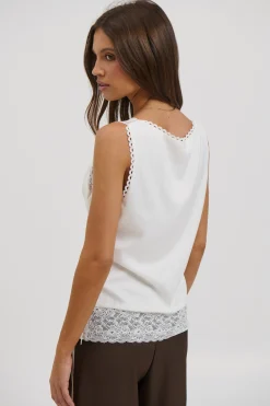 Ronnie Lace Top White