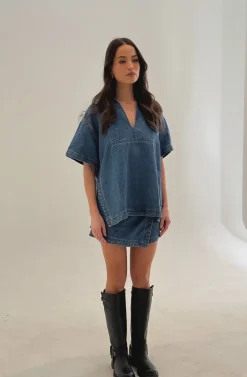 Rosemary Denim Shirt Blue