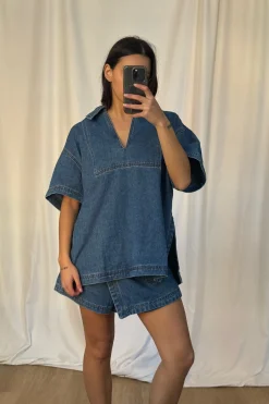 Rosemary Denim Shirt Blue