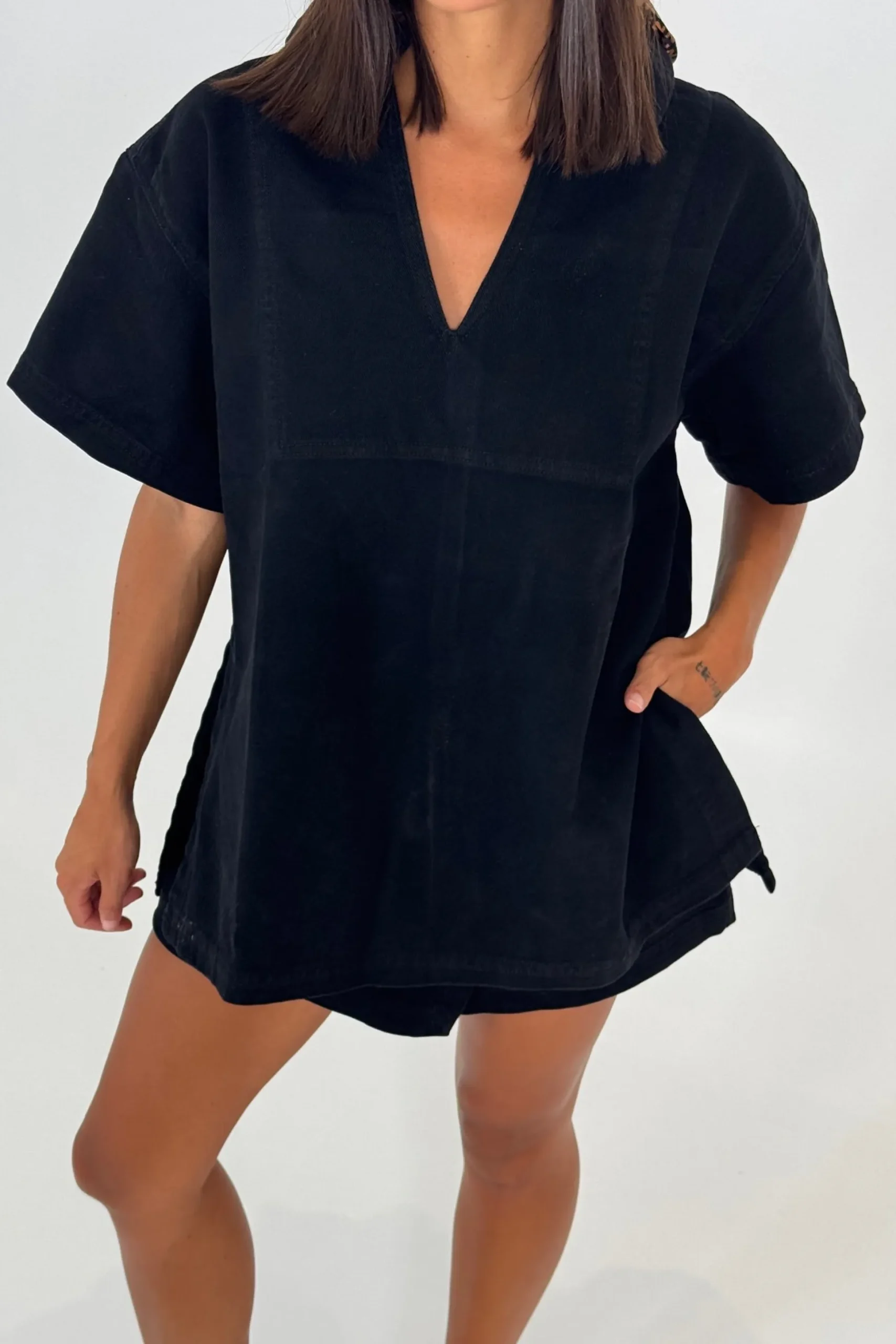 Rosemary Denim Shirt Washed Black