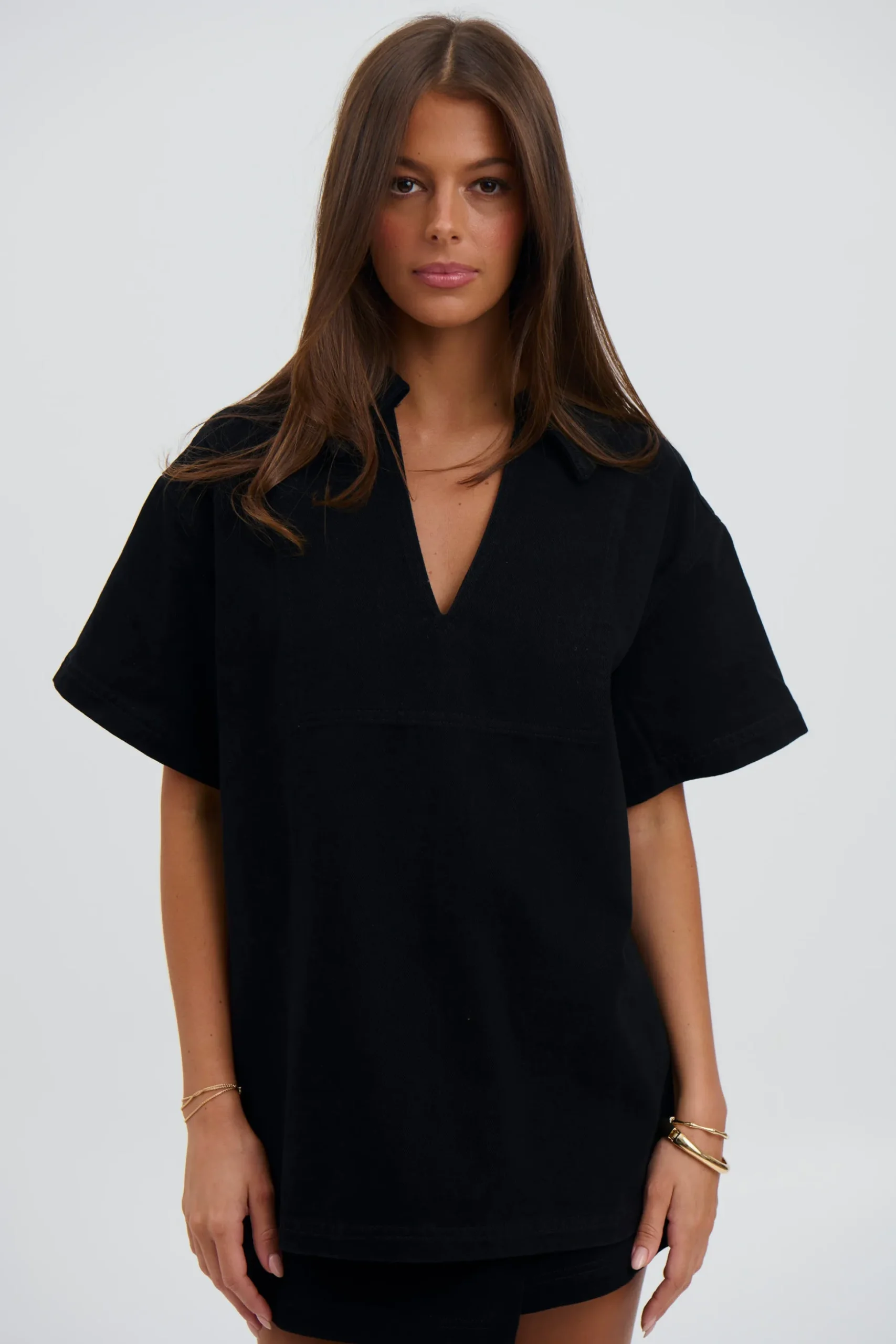 Rosemary Denim Shirt Washed Black