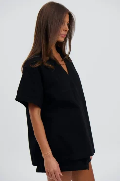 Rosemary Denim Shirt Washed Black