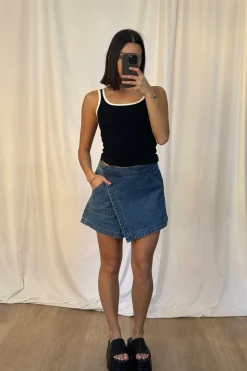 Rosemary Denim Skort Blue