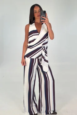 Rowena Pant Stripe Print