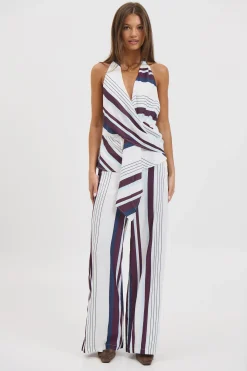 Rowena Pant Stripe Print