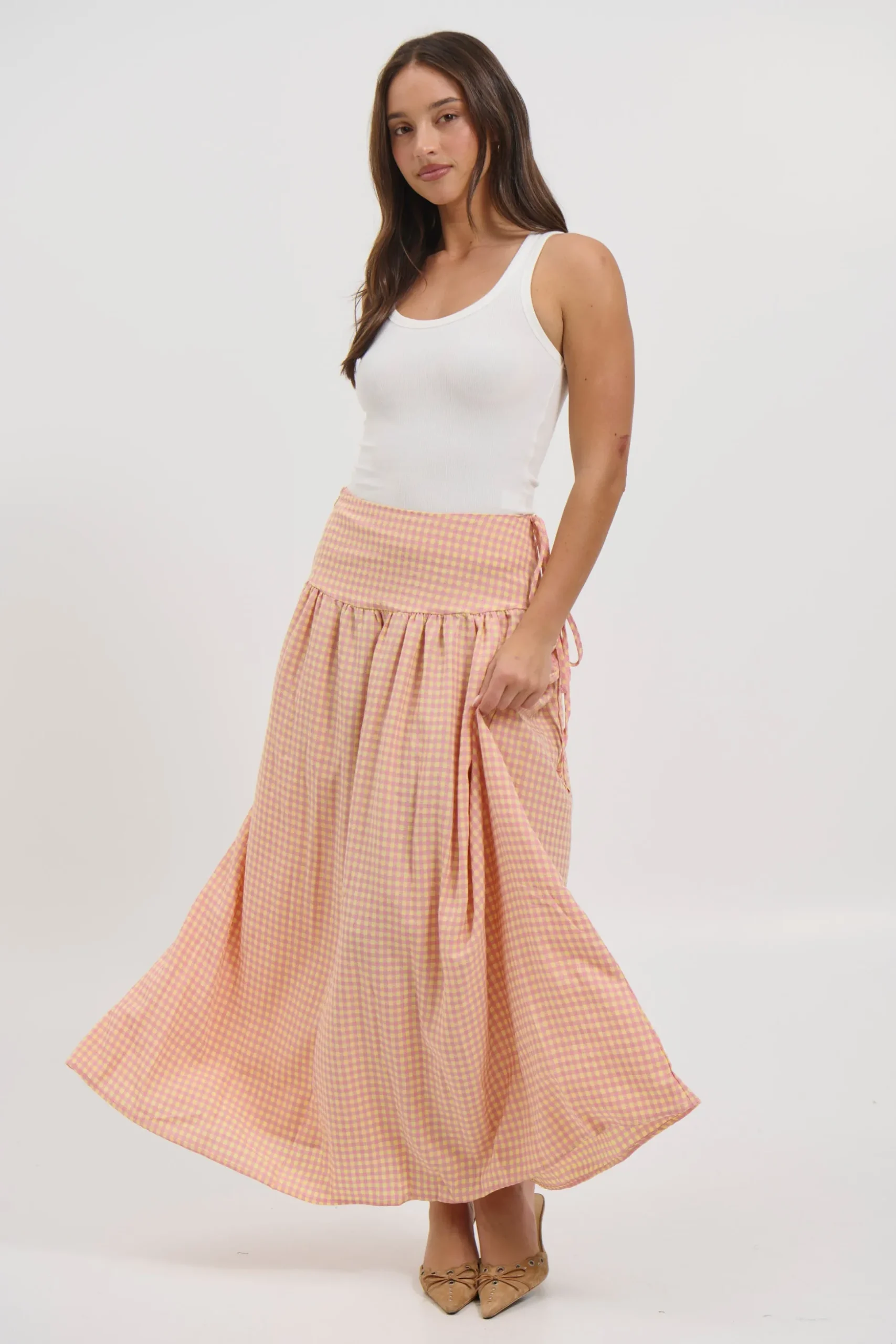 Rylan Maxi Skirt Orange