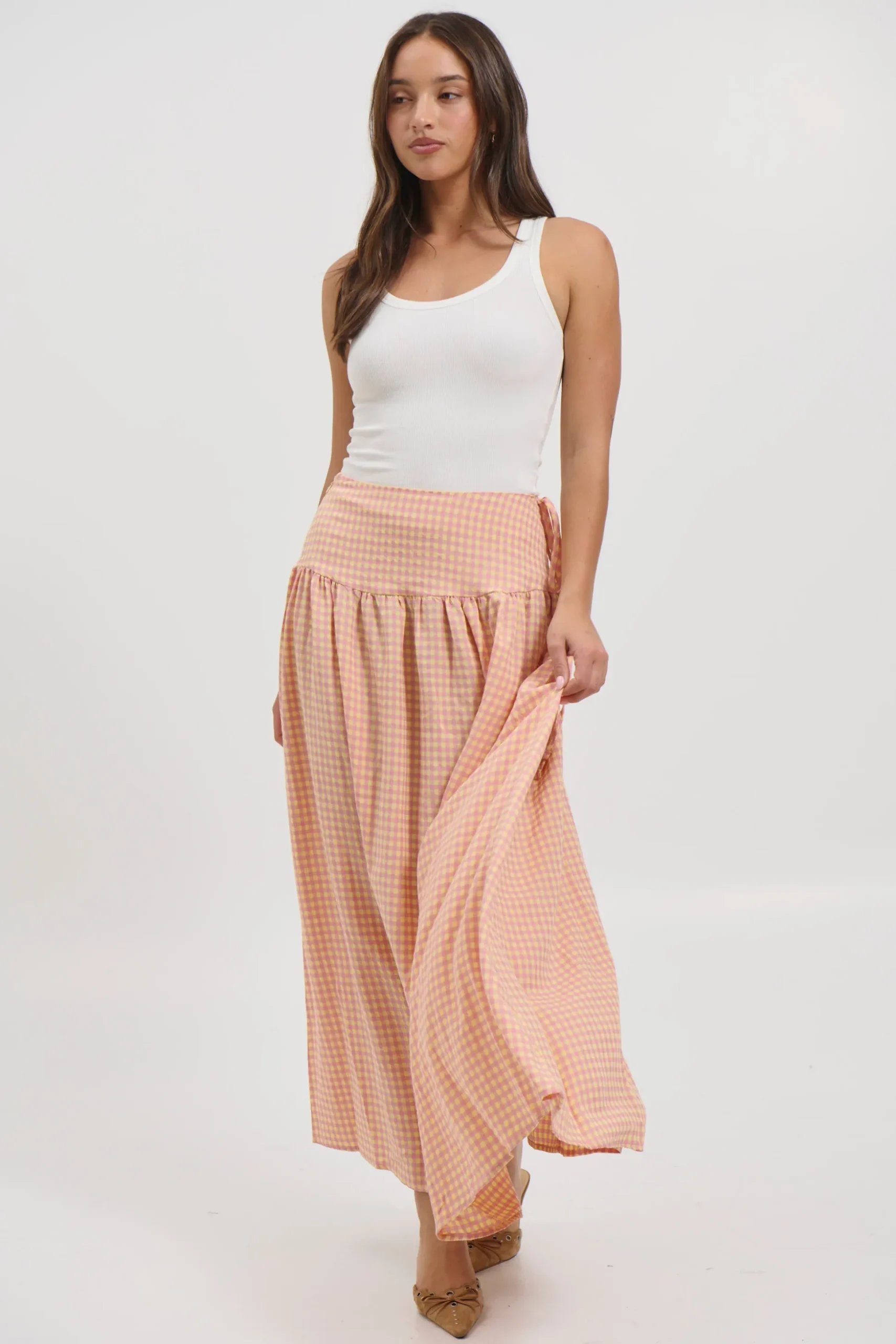 Rylan Maxi Skirt Orange