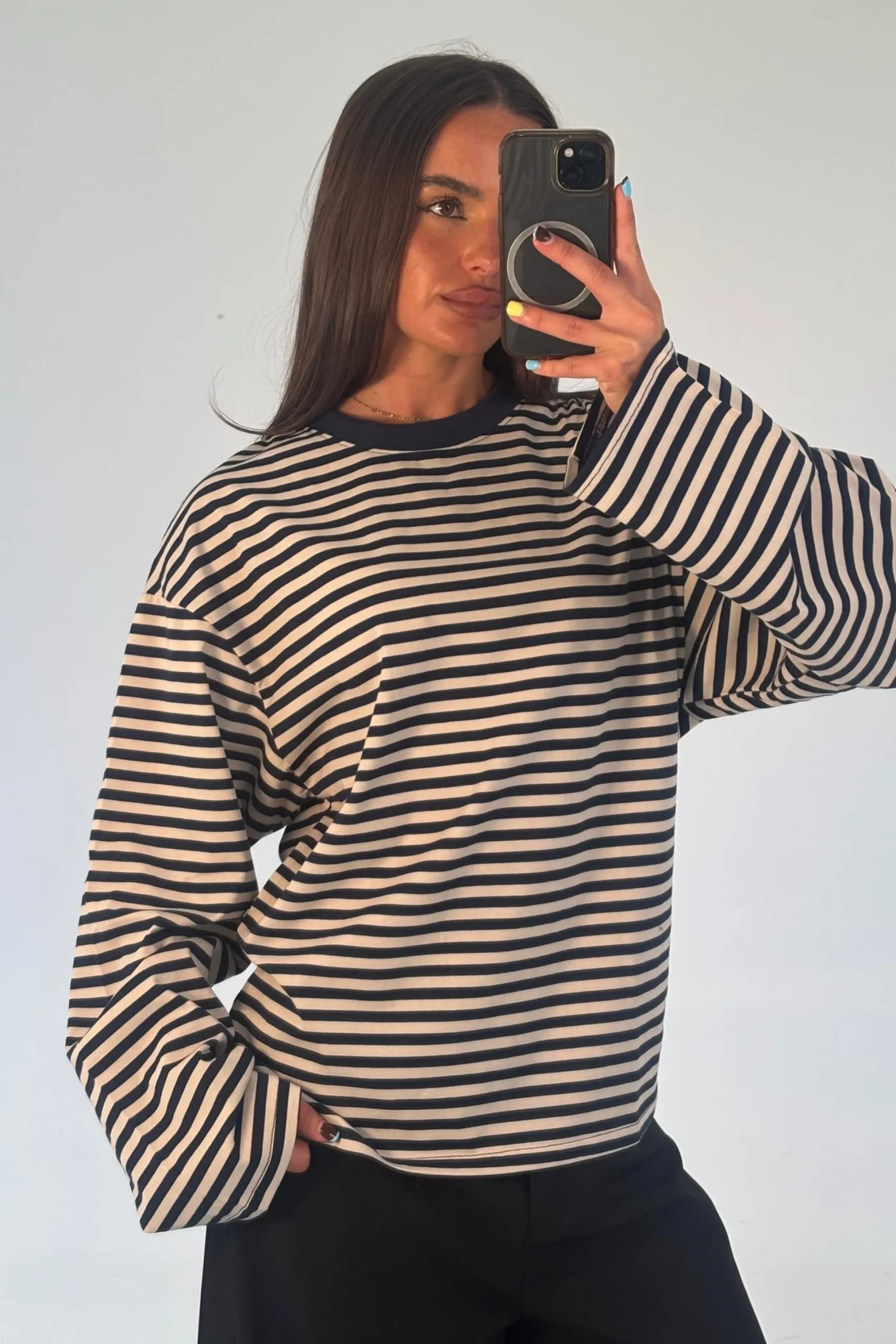 Sadie Long Sleeve Navy
