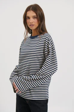 Sadie Long Sleeve Navy