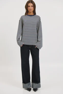 Sadie Long Sleeve Navy