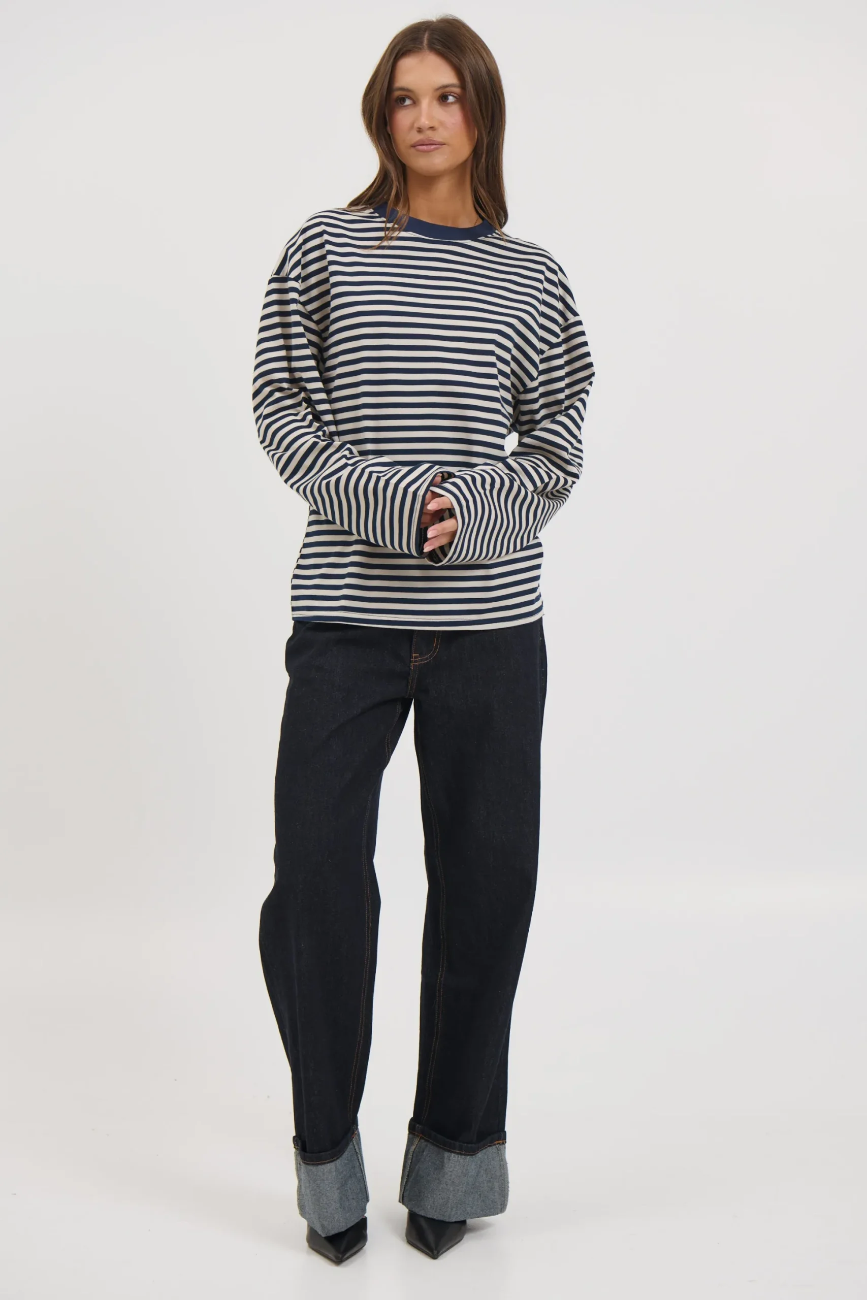 Sadie Long Sleeve Navy