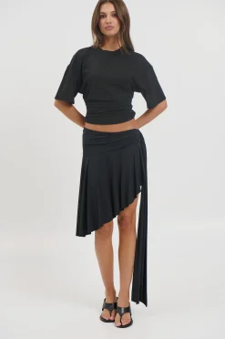 Safari Midi Skirt Noir