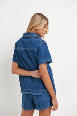 Sally Shirt Dark Blue