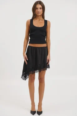 Sammi Lace Mini Skirt Black