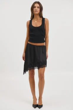 Sammi Lace Mini Skirt Black