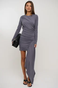 Sandy Mini Dress Dark Grey