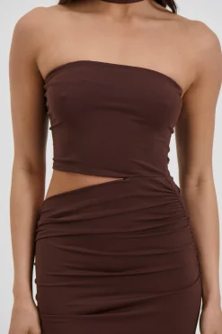Selena Maxi Dress Chocolate