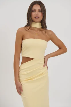Selena Maxi Dress Lemon